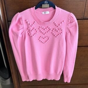Avara Pink Heart Sweater